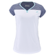 Babolat Women's Play Cap Sleeve Top White Blue Heather