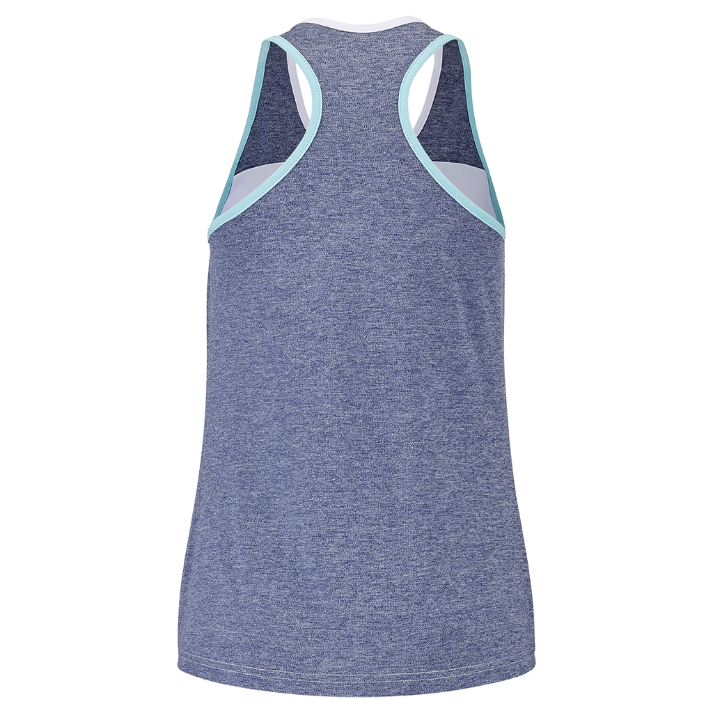 Babolat Women's Play Tank Top White Blue Heather