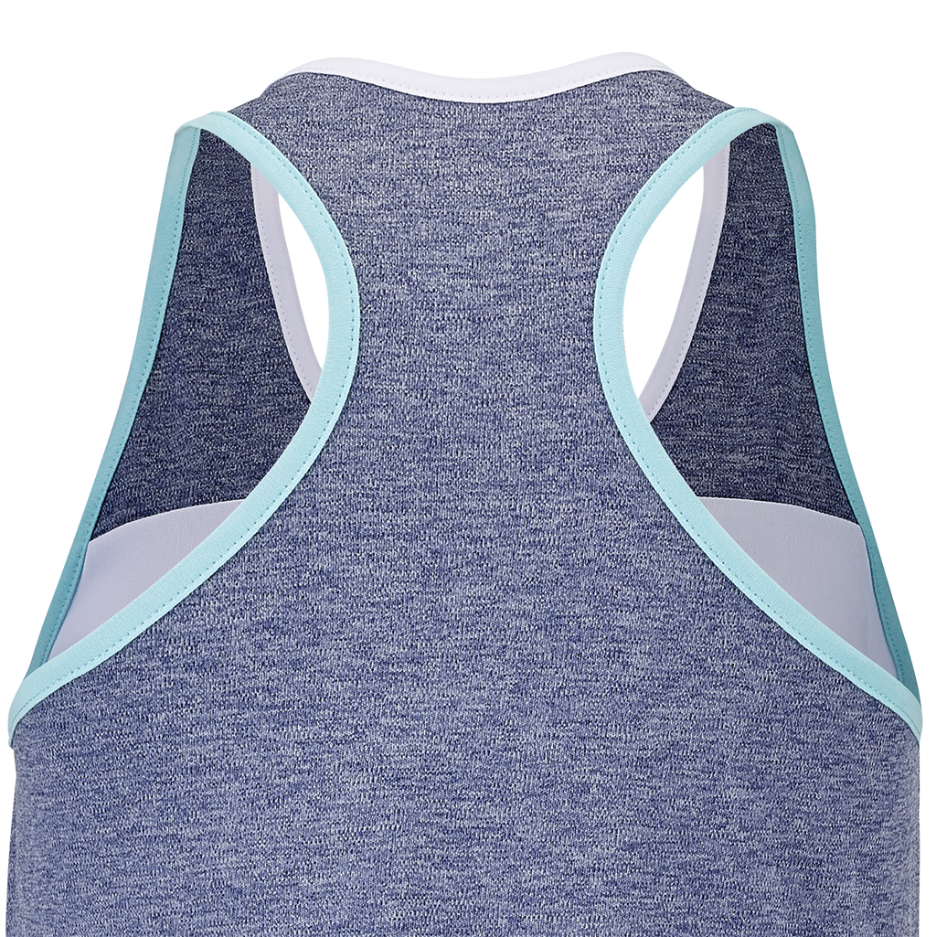 Babolat Women's Play Tank Top White Blue Heather