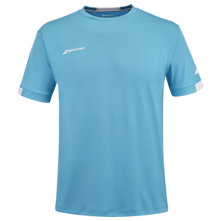 Babolat Men's Play Crew Neck Tee Cyan Blue