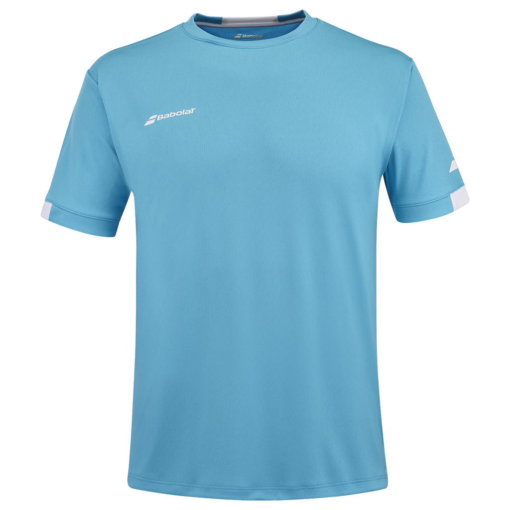 Babolat Men's Play Crew Neck Tee Cyan Blue 24