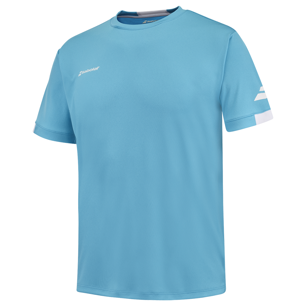 Babolat Men's Play Crew Neck Tee Cyan Blue 24