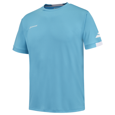 Babolat Men's Play Crew Neck Tee Cyan Blue 24