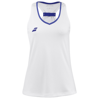 Babolat Women's Play Tank Top White Blue