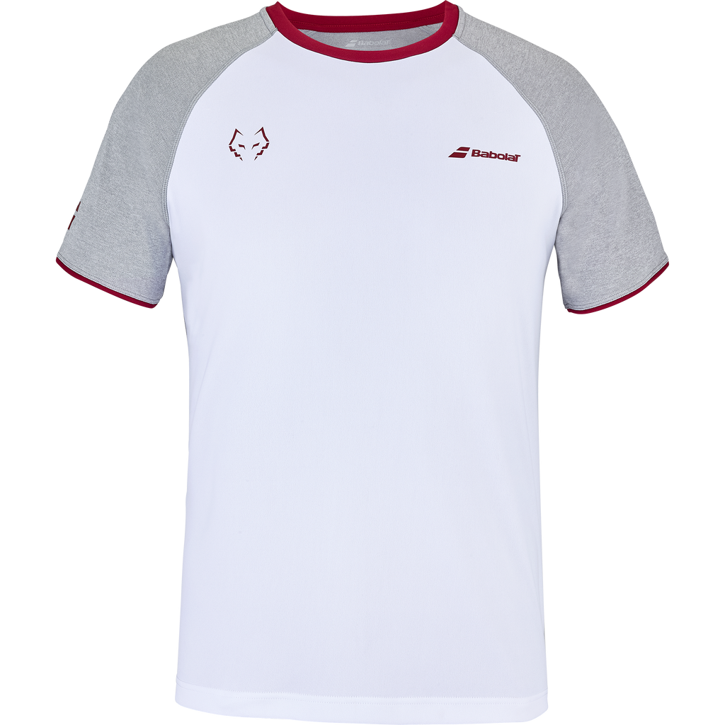 Babolat Men's Play Crew Neck Tee Lebron White