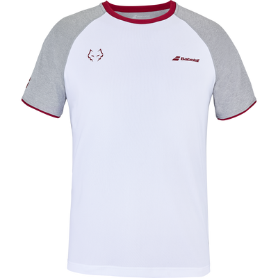 Babolat Men's Play Crew Neck Tee Lebron White