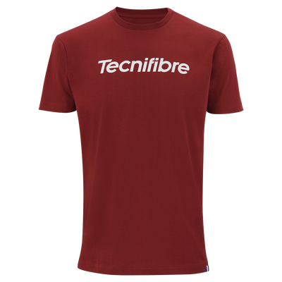 Tecnifibre Men's Club Cotton Tee Cardinal