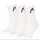 HEAD Club Short Crew Socks - 3 Pack White