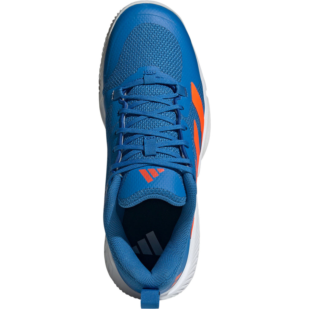 Adidas Men's Court Team Bounce 2.0 Indoor Court Shoe Blue Orange