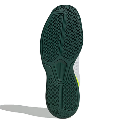 Adidas Men's Courtflash Pickleball Shoes White Collegiate Green