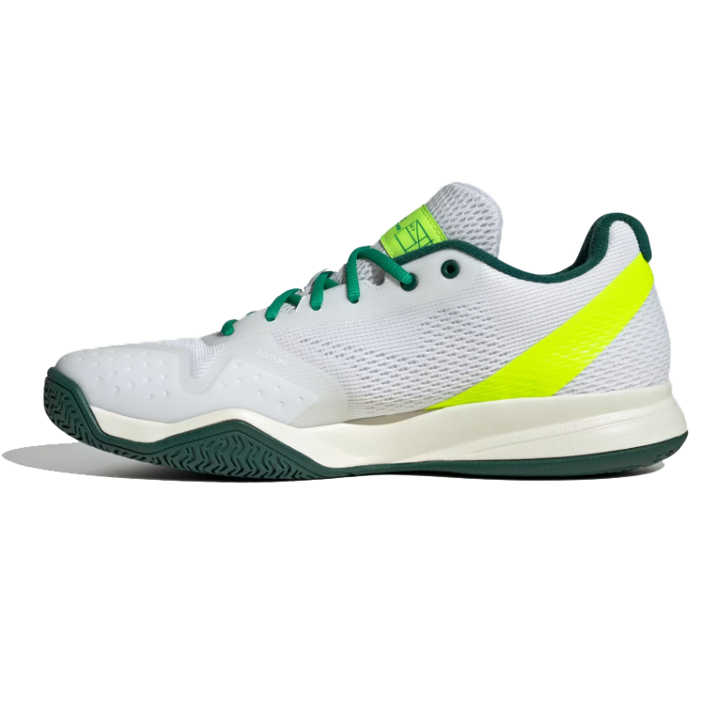 Adidas Men's Courtflash Pickleball Shoes White Collegiate Green