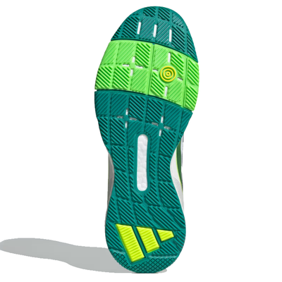 Adidas Men's Crazyquick Boost Padel Shoes White Lime Burst