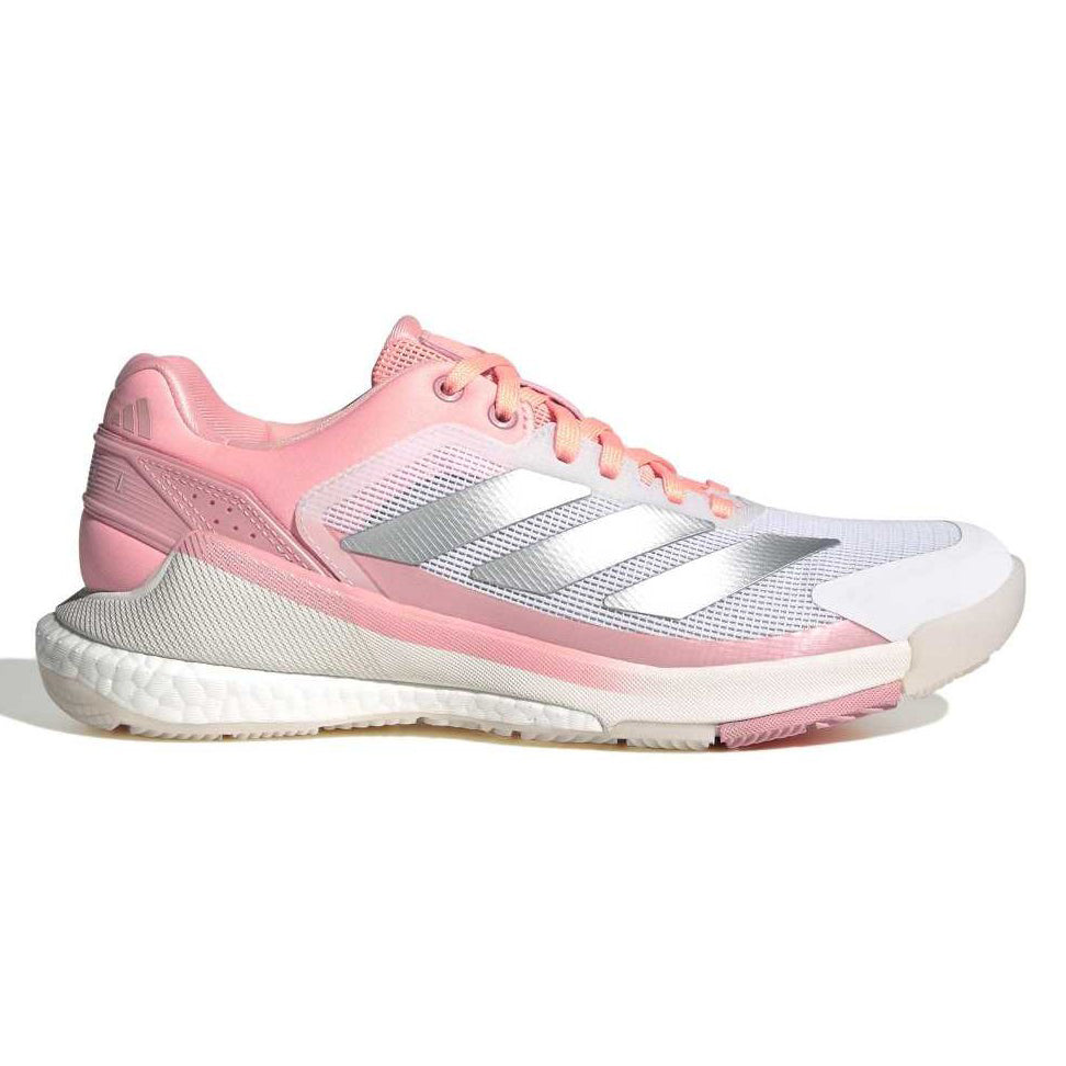 Adidas Women's Crazyquick Boost Padel Shoes White Light Pink