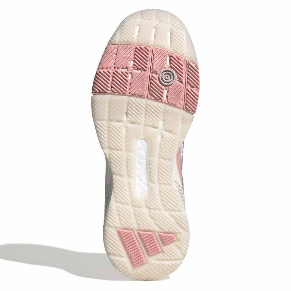 Adidas Women's Crazyquick Boost Padel Shoes White Light Pink