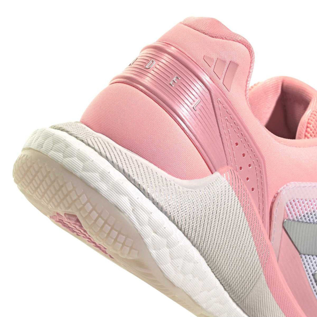 Adidas Women's Crazyquick Boost Padel Shoes White Light Pink