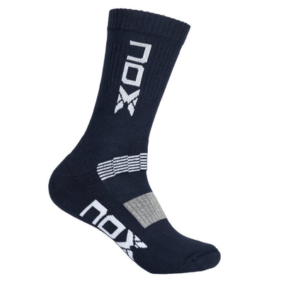 Nox Performance Crew Socks - Navy Blue White