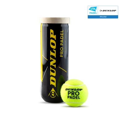 Dunlop Pro Padel Balls - 3 Ball Can