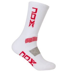 Nox Mid-Calf Technical Socks - White Red