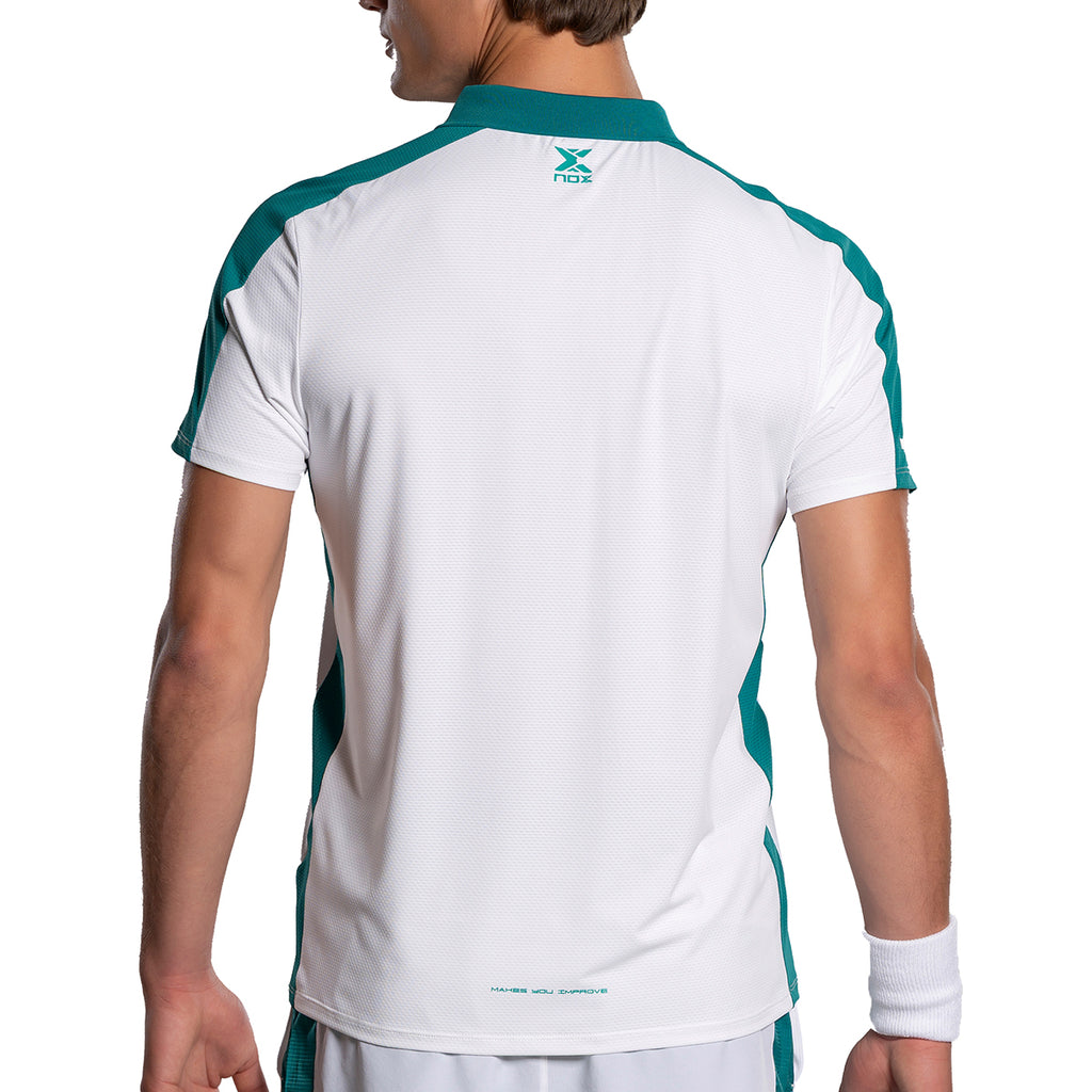 Nox Men's Pro Polo White Ivy Green