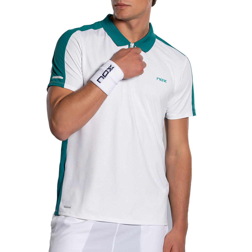 Nox Men's Pro Polo White Ivy Green