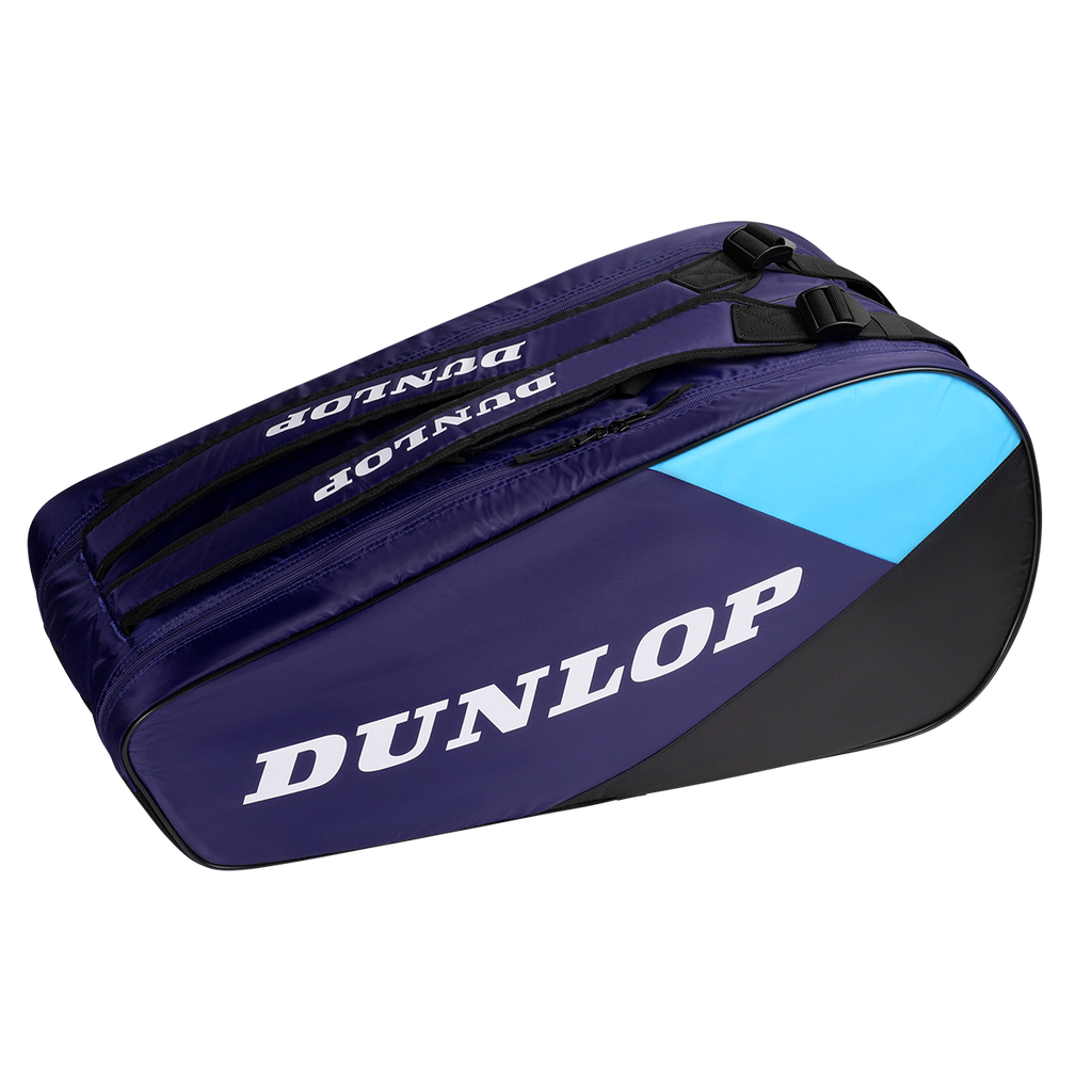 Dunlop FX Club 10 Racket Bag Violet/Black/Cyan