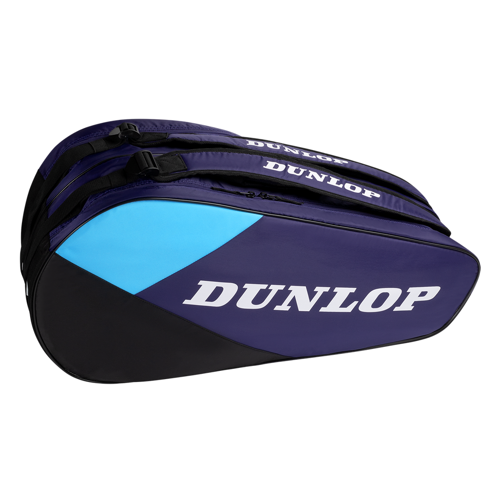 Dunlop FX Club 10 Racket Bag Violet/Black/Cyan