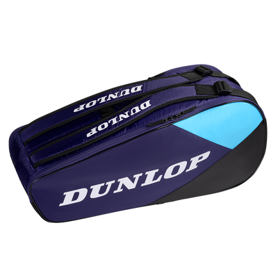 Dunlop FX Club 6 Racket Bag Violet/Black/Cyan