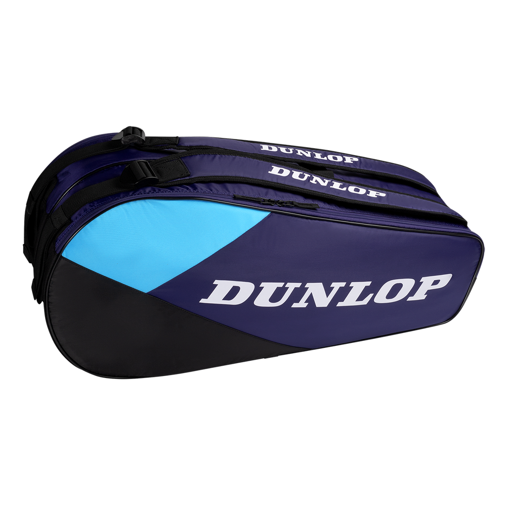 Dunlop FX Club 6 Racket Bag Violet/Black/Cyan
