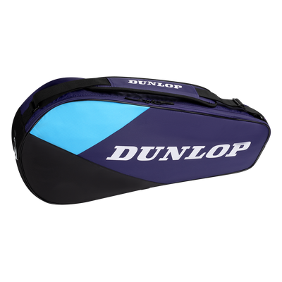 Dunlop FX Club 3 Racket Bag Violet/Black/Cyan