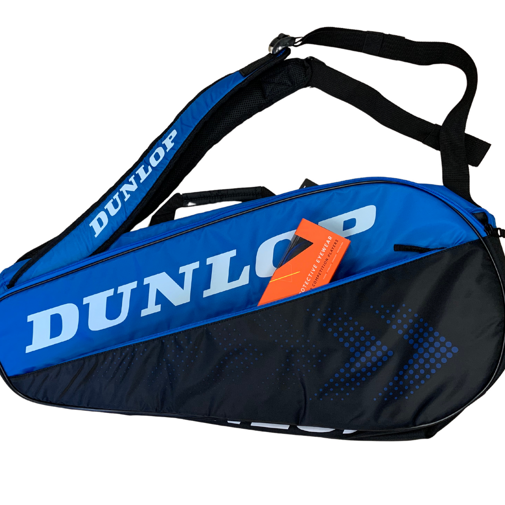 Dunlop FX Club 6 Racket Bag Black Blue