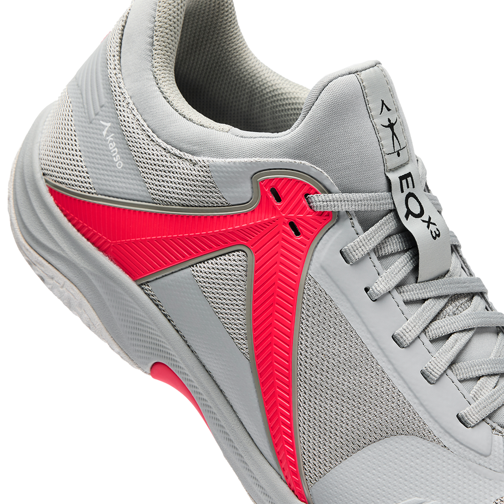 Kanso EQ ID Indoor Court Shoes 2025 Grey/Red