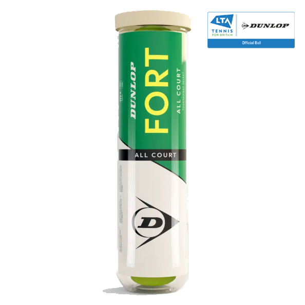 Dunlop Fort All Court Tournament Tennis Balls - 4 Ball Can