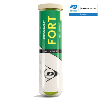 Dunlop Fort All Court Tournament Tennis Balls - 4 Ball Can