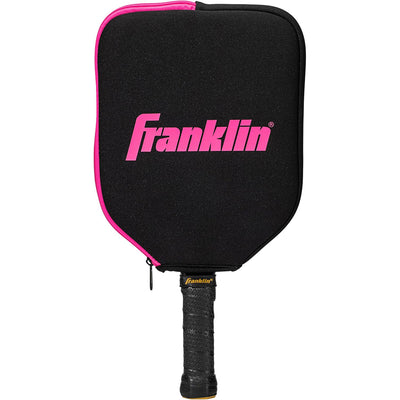Franklin Single Pickleball Paddle Cover Black Pink
