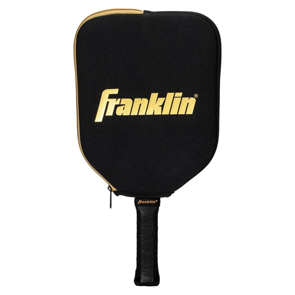 Franklin Single Pickleball Paddle Cover Black Gold