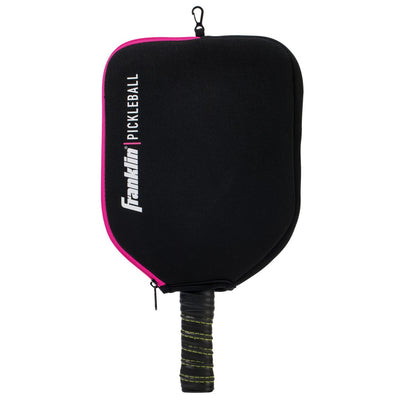 Franklin Single Pickleball Paddle Cover Black Pink