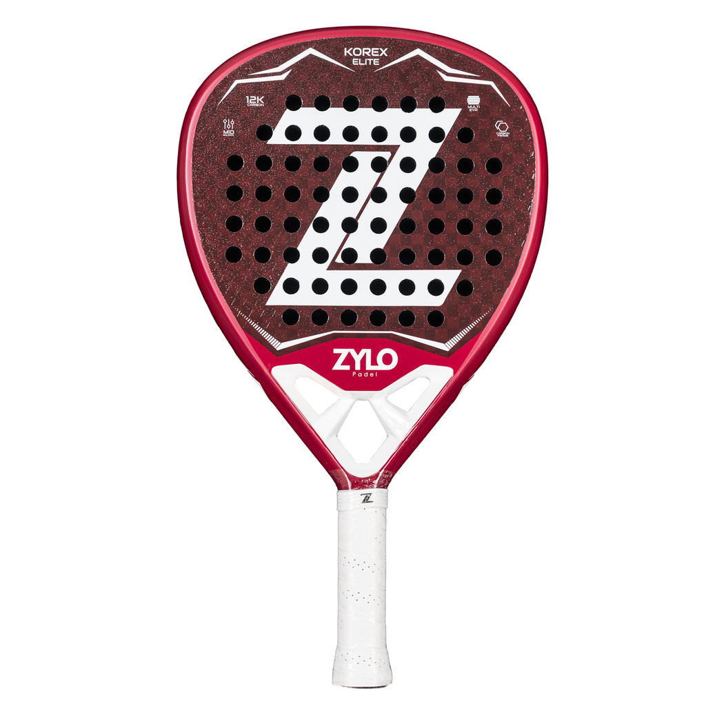 Zylo Korex Elite Padel Racket Flame Red