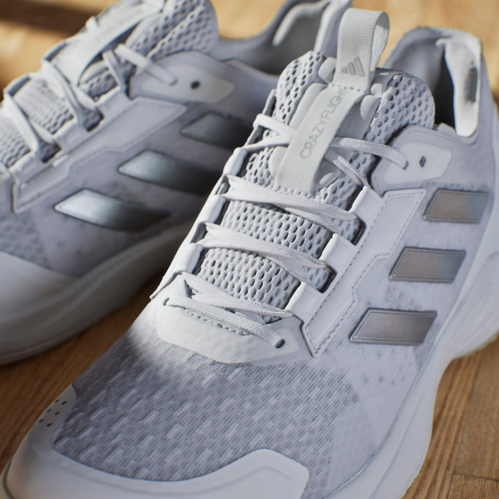 Adidas Women's Crazyflight 6 Indoor Court Shoes White