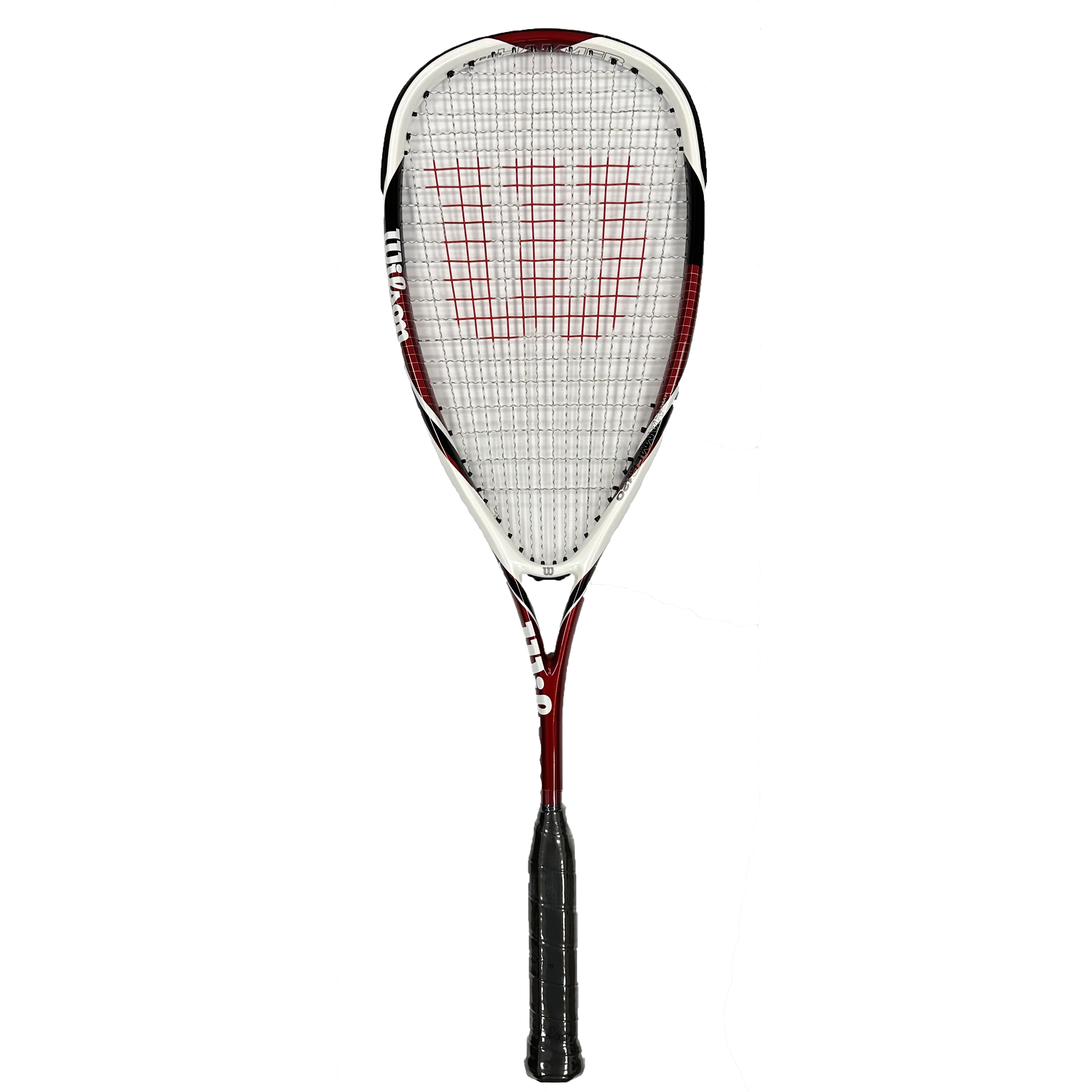 White Red Racket Wilson Hyper Hammer 120 Squash Racket - Red Black – PDHSports