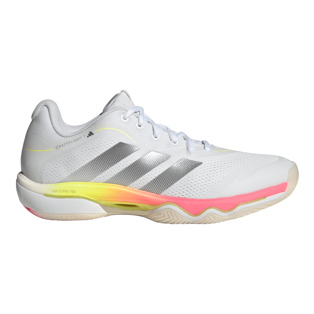 Adidas Men's Crazyflight 7 Indoor Court Shoes White Solar Turbo