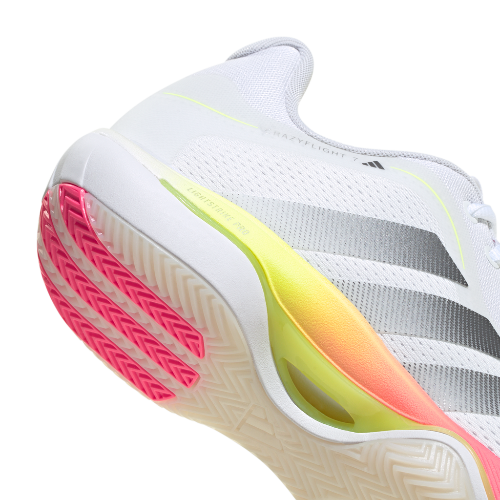 Adidas Men's Crazyflight 7 Indoor Court Shoes White Solar Turbo