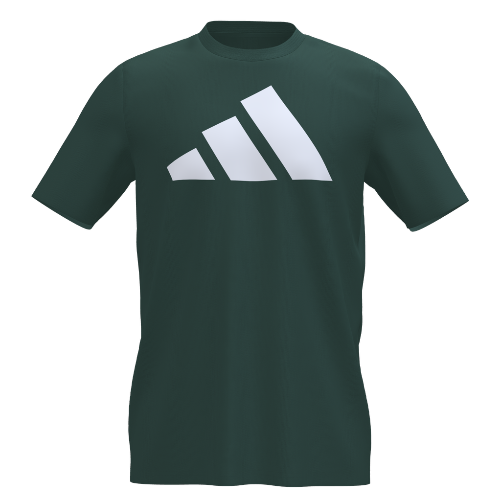 Adidas Men's Logo Tee Dark Green