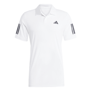 Adidas Men's Club 3 Stripe Polo - White