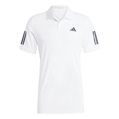 Adidas Men's Club 3 Stripe Polo - White