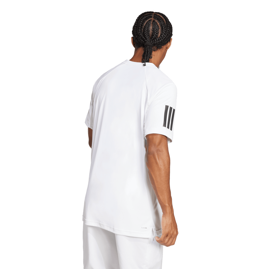 Adidas Men's Club 3 Stripe Tee -  White