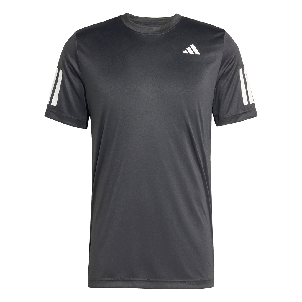 Adidas Men's Club 3 Stripe Tee -  Black