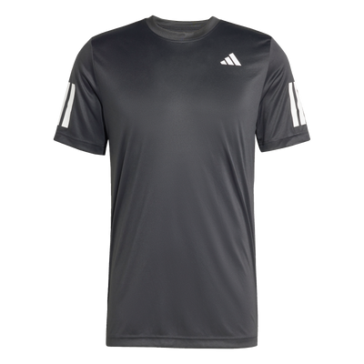 Adidas Men's Club 3 Stripe Tee -  Black