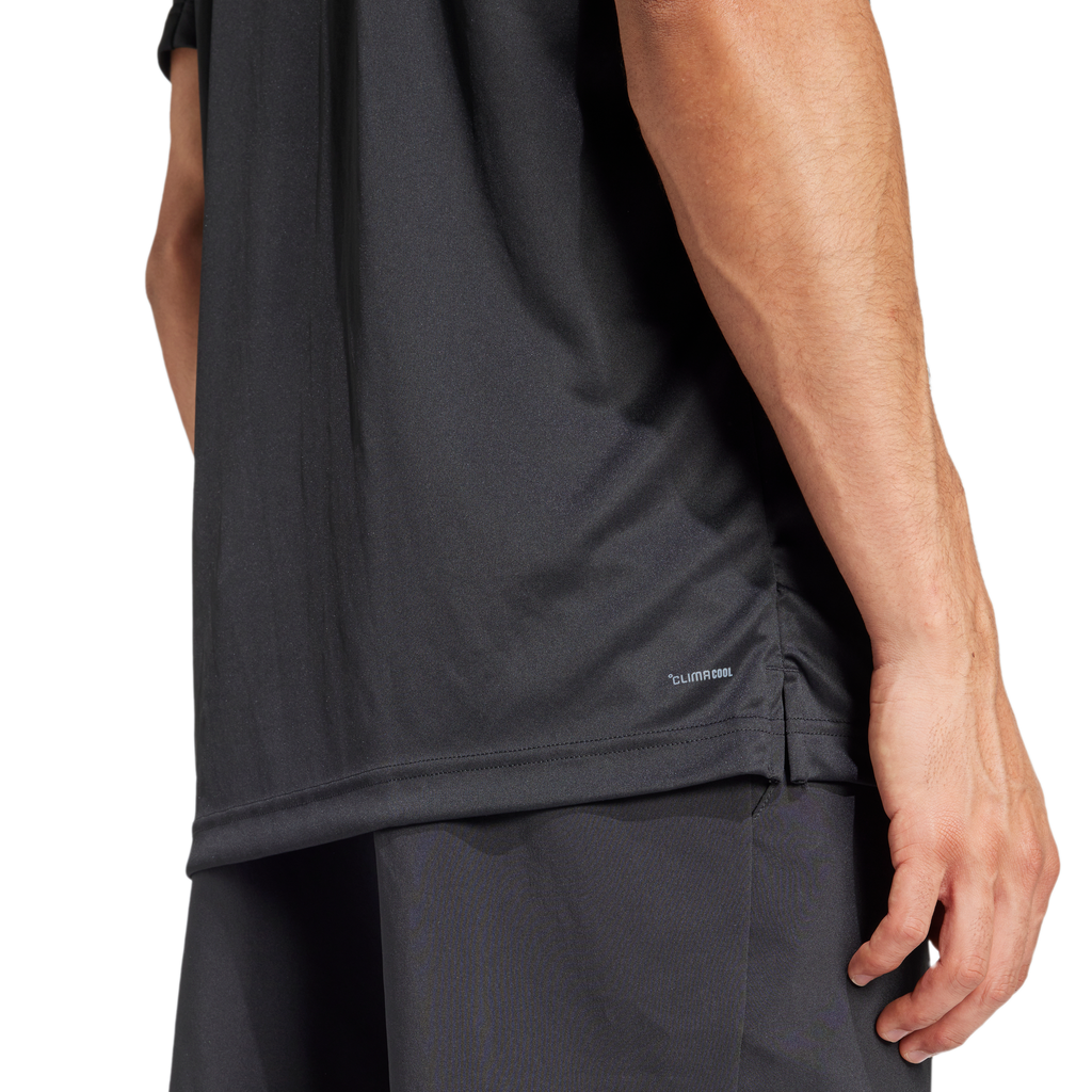 Adidas Men's Club 3 Stripe Tee -  Black