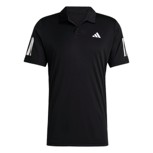 Adidas Men's Club 3 Stripe Polo - Black