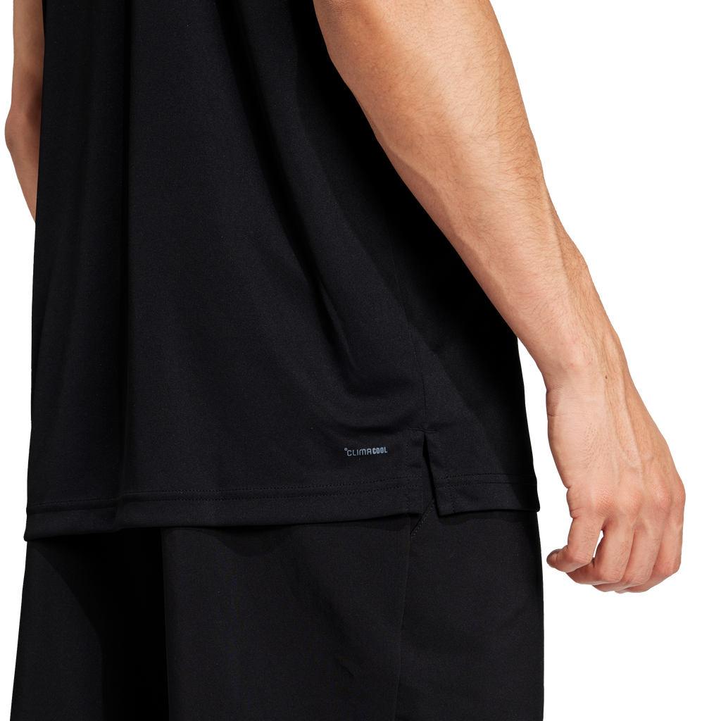 Adidas Men's Club 3 Stripe Polo - Black